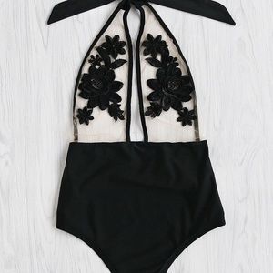 Embroidered Swimsuit/Going-Out Top